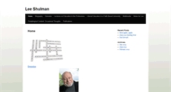 Desktop Screenshot of leeshulman.net