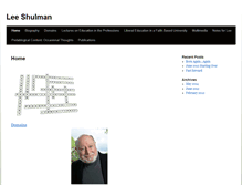 Tablet Screenshot of leeshulman.net